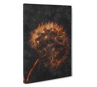 Dandelion Puff Canvas Print | Gallery Wrapped 30mm Frame Wall Art | 30x20 inches | Ready to Hang | Modern Picture | Living Room Bedroom Lounge Office