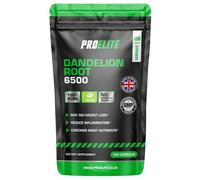 Dandelion Root 6500mg 120 Vegan Capsules - High Strength Taraxacum Officinale (4 Months Supply) - Resealable and Recyclable Pouch - by PROELITE