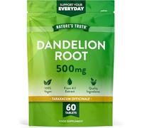 Dandelion Root Tablets | 500mg | High Strength Dandelion Extract | Taraxacum Officinale 4:1 Extract | 60 Vegan Tablets | Nature's Truth