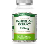 Nature's Truth Dandelion Tablets - 500mg High High Strength Dandelion Root Extract - 60 Tablets - Vegan