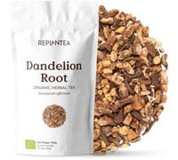Dandelion Root Tea Organic 100g (50 Cups) | 100% Pure Dandelion Root, Dried, Cut and Sifted for Tea or Infusion | Taraxacum officinale REPLANTEA