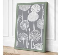 Dandelion Seeds Botanical Canvas Wall Art Print 24x16 Inch (61 x 41 cm)