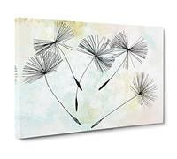 Dandelion Seeds Canvas Print | Gallery Wrapped 30mm Frame Wall Art | 30x20 inches | Ready to Hang | Abstract Picture | Living Room Bedroom Lounge Office