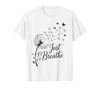 Dandelion Seeds Flying Butterflies Nature Calm T-Shirt