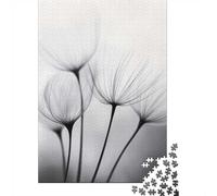 Dandelion Seeds in Black And White 1000 Piece Jigsaw Puzzle for Adults, 70x50cm/1000pcs, January Puzzle Activity, Screen-Free Leisure And January Evenings
