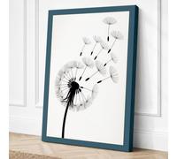 Dandelion Seeds in Flight Canvas Wall Art Print 18x12 Inch (46 x 30 cm)