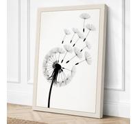Dandelion Seeds in Flight Canvas Wall Art Print 18x12 Inch (46 x 30 cm)