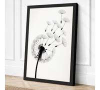 Dandelion Seeds in Flight Canvas Wall Art Print 18x12 Inch (46 x 30 cm)