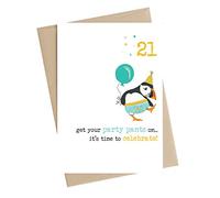 Dandelion Stationery Get Your Party Pants 21st Birthday Greeting Card Cards WW724-21
