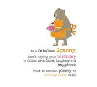 Dandelion Stationery Granny Birthday Sparkle Finished Greeting Card Cards