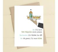 Dandelion Stationery I'll Take Nine Tequila Shots Please Greeting Card Cards WW828