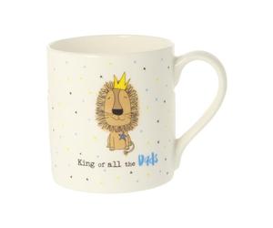 Dandelion Stationery King of All The Dads Roar-Some Dad Mug Funny Gift Idea QDS20