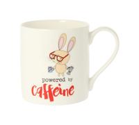 Dandelion Stationery Powered by Caffeine Hoppy Rabbit Mug Funny Gift Idea QDS06