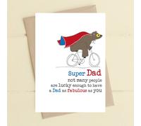Dandelion Super Dad - Greetings Card One Size