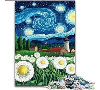 Dandelion Under The Night Sky Puzzles for Adults Teens 1000 Pieces, for Age 14 Years And over Stress Relief Christmas Game Presents for Women (26x38cm)