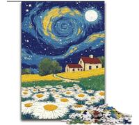Dandelion Under The Night Sky Puzzles for Teenagers 1000 Pieces, Pattern Assembly Deal As Gifts for The Whole Family Suitable for And 14 (26x38cm)