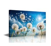 Dandelion Wall Art Dandelion Floral Pictures Print On Canvas Flower Wall Art Modern Artwork for Home Walls Framed Wall Art Home Wall Decor Canvas Art Posters and Prints- 30x45cm