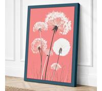 Dandelion Whispers Minimalist Canvas Wall Art Print 36x24 Inch