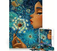 Dandelion Wish Art Jigsaw Puzzle 1000 Piece for Teenagers Cognitive Boost Smooth Connection Fun Play Art Piece (38x26cm)