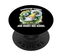 Dandelion Wishes And Honey Bee Kisses Summer Gnome For Mom PopSockets Adhesive PopGrip