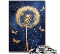 Dandelion with Dragonflies Jigsaw Puzzles 1000 Pieces for Adults Teens,Help The Brain Exercise Addictive Toys to Cultivate Patience Great Gift (38x26cm)