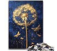 Dandelion with Dragonflies Jigsaw Puzzles 1000 Pieces for Adults Teens,Help The Brain Exercise Addictive Toys to Cultivate Patience Great Gift (38x26cm)