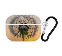 Dandelions at Sunset AirPod Pro Case, Anti Scratch Hard PC Cover with Keychain, AirPod Pro 2nd/1st Case Accessories for Women Men, White-Style