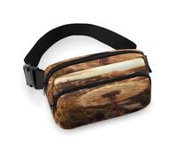 Dandelions at Sunset Fanny Pack Belt Bag with Adjustable Strap Fashion Waist Bag for Outdoor Sports Hiking, white, 20x13cm, Full Printed Waist Bag