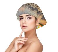 Dandelions At Sunset Satin Bonnet Silk Bonnet, Hair Bonnet For Sleeping, Soft Double Layer Silk Sleeping Cap Hair Wrap For Women Natural Curly Braided Long Hair
