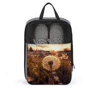 Dandelions at Sunset Shoe Bag Shoe Bags for Travel Waterproof Shoe Bag Shoes Storage Organizer with Zipper & Handle Sneaker Bag Shoe Pouch, style, One Size, Shoe Bags for Travel