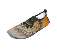 Dandelions at Sunset Water Shoes for Men Women, Lightweight Stretch Swim Shoes with Anti-Slip Rubber Sole, Quick-Dry Aqua Socks for Pool, Beach, Surfing, Style, 5 Women/5 Men