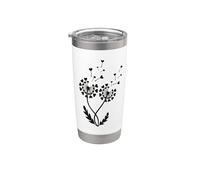 Dandelions Blowing in The Wind with Cute Hearts Stainless Steel Insulated Tumbler