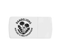 'Dandelions, Natures Free Superfood' Pill Box with Tablet Splitter (PI00035187)