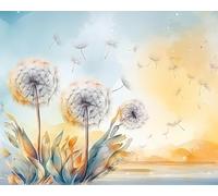 Dandelions Paint by Numbers Kit - Adults' Freedom Flight, Flowers Theme, 16x20 Inch