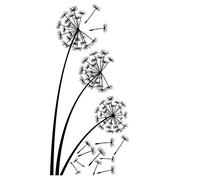 Dandelions Reusable Stencil A3 A4 A5 Modern Style Wall Decor Craft Flora / F20 (Mylar Reusable Stencil, A3 Size - 297 x 420 mm, 11.7 x 16.5 in)