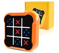 Dandelionsky Electronic Tic Tac Toe Game, Noughts and Crosses Game, Educational and Memory Training Puzzle Games, Infinite TicTacToe Portable Travel Board Game for Kids