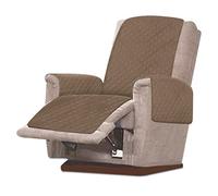 Dandelionsky Recliner Chair Cover, Waterproof Furniture Protector Slip, Nonslip Recliner Cover 1 Seater Chair Sofa Slipcover Armchair Furniture Protector Couch for Pets Kids (camel)