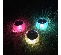 Dandelionsky Solar Floating Pool Light IP44 Waterproof Floating Solar Pond Lights Decorative Glow Globe Night Lights LED Glow Ball Lamp for Pools Pond Fountain Garden Party Tub Home Decor (7 Color)