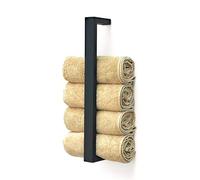 DanDiBo Towel Rail Metal Black Wall Towel Hook 96499 Narrow Towel Rail Hook Rail Modern Kitchen Bathroom Towel Holder