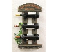 DanDiBo Wine shelf Shelf 5091 made from wood 60 cm Winebar Bar Bottle holder