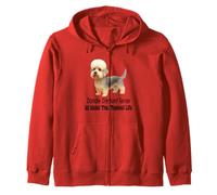 Dandie Dinmont Terrier Dog All About That Topknot Life Zip Hoodie