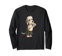 Dandie Dinmont Terrier Dog Mug Coffee Scotland Flag Long Sleeve T-Shirt