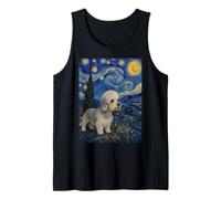 Dandie Dinmont Terrier Dog Van Gogh Starry Night Tank Top