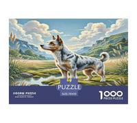 Dandie Dinmont Terrier Jigsaw Puzzles Puzzle for Adults Recycled Paper for Aduls 1000 Pieces Puzzle Fun And Challenging Family Game Educational Game Challenge 70x50cm/1000pcs