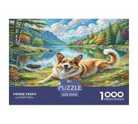 Dandie Dinmont Terrier Jigsaw Puzzles Puzzle for Adults Recycled Paper for Aduls 1000 Pieces Puzzle Fun And Challenging Family Game Educational Game Challenge 70x50cm/1000pcs