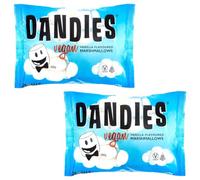Dandies Light and Fluffy Vegan Marshmallows | Perfect for Barbeque | Bonfire | Roast | Toasting | Smores or Just Snacking | American Style | Suitable For Vegetarian | Gelatine Free | 200g | Pack of 2
