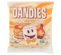 Dandies Vegan Mini Marshmallows Maple 142g - Maple-flavoured mini marshmallows, plant-based, gelatin-free, free from artificial flavouring, great for sweet drinks and baking