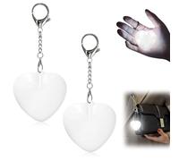 Dandin 2Pcs Handbag Light, Purse Glow Heart Light, Automatic Touch Sensor Purse LED Lamp, Rechargeable Mini Touch Handbag Lights, Heart Shape Hanging Night Lights for Women Ladies Girls Gift