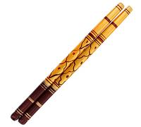 Dandiya Sticks Wooden Stick Multicolour Sankheda Golden Traditional Dandiya Dance Sticks for Navratri Raas Garba Festival Indian Special Navaratri Occasion Celebration (Brown)