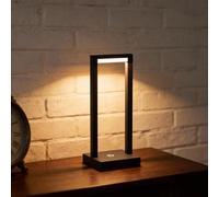 Dandray Cordless Table Lamp Rechargeable, 4400mAh Camping Light, Touch Dimmable Desk Lamp, LED Waterproof Lamp for Restaurant,Living Room,Bathroom,Kitchen,Black